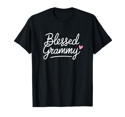 Blessed Grammy Shirt Women Grandma Grammy Mothers Day T-Shirt