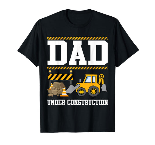 Dad Under Construction Kids Truck Excavator Matching Family T-Shirt