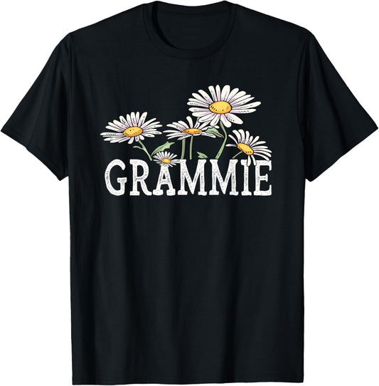 Grammie Floral Chamomile Design Mother's Day Gifts Grammie T-Shirt