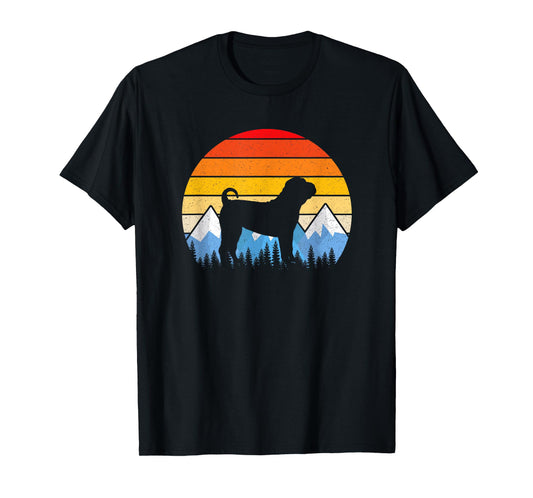 Vintage Retro Chinese Shar-Pei T Shirt Chinese Shar-Pei Gift T-Shirt