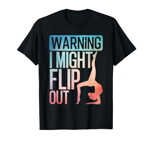Cute Gymnastics Art For Girls Kids Women Tumbling Gymnast T-Shirt
