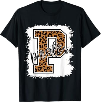 Pirates School Sports Fan Team Spirit T-Shirt
