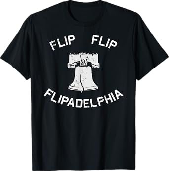 Flip Flip Flipadelphia Election 2020 Black Cotton T-Shirt, Men's Small, Short Sleeve, Crew Neck, Classic Fit, Halloween, Thanksgiving, Birthday, Christmas
