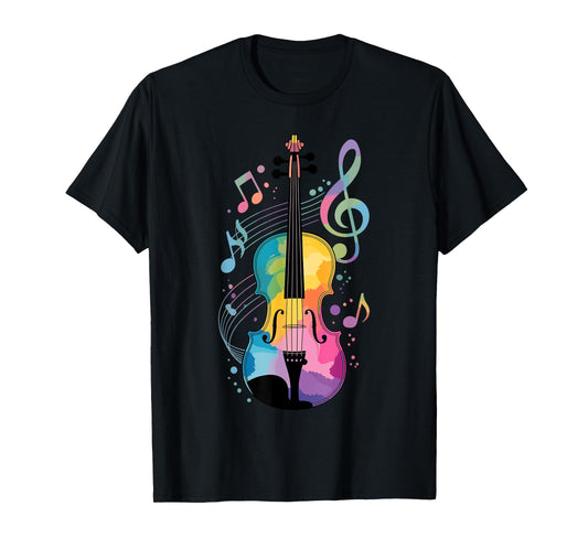 Cool Violin Art for Men Women Violin Teacher Violin Player T-Shirt