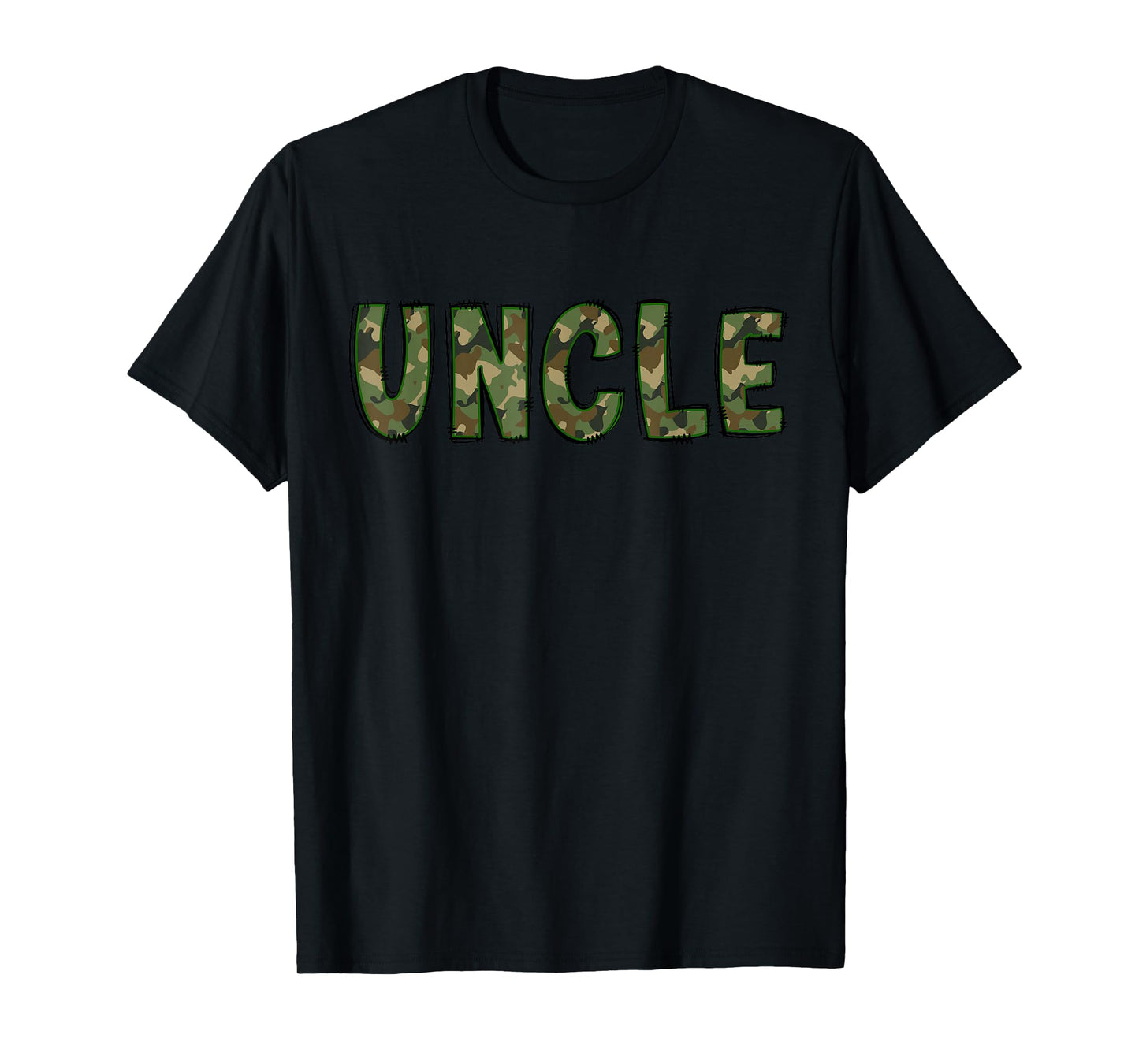 Uncle Retro Camo Camouflage Matching Birthday Family T-Shirt