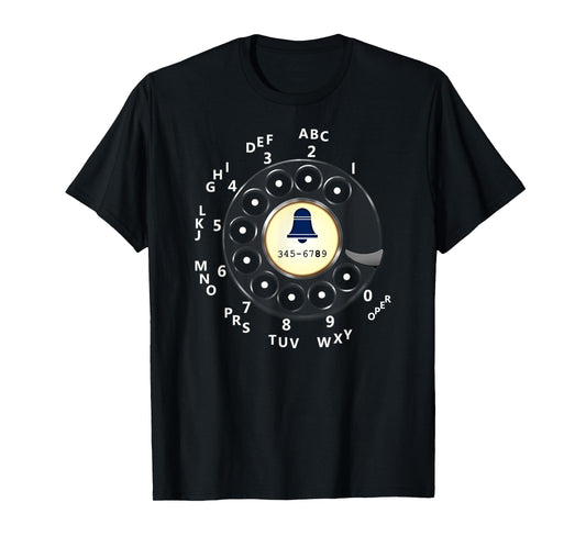 Retro Dial Plate Rotary Dial Phone Vintage Telephone T-Shirt