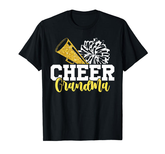 Cheer Grandma Hearts Cheerleading Grandmother T-Shirt