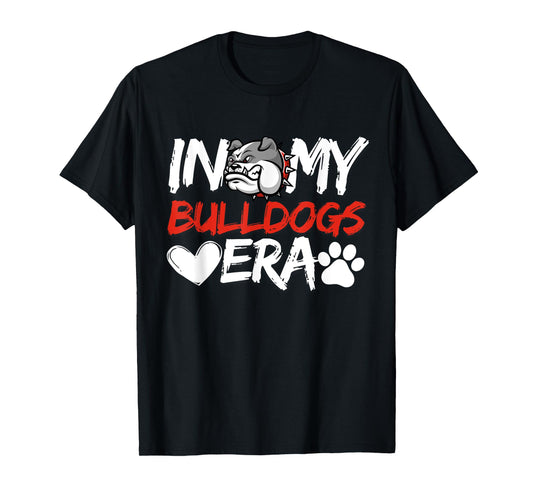 In My Bulldogs Era Bulldog Mascot Sports Fan Vintage Men Boy T-Shirt