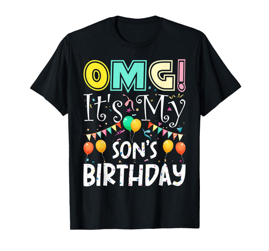 OMG! It's My Son's Birthday Cool Party T-Shirt