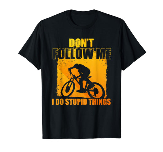 Funny Mountain Biking Art For Men Women Cycling Downhill MTB T-Shirt
