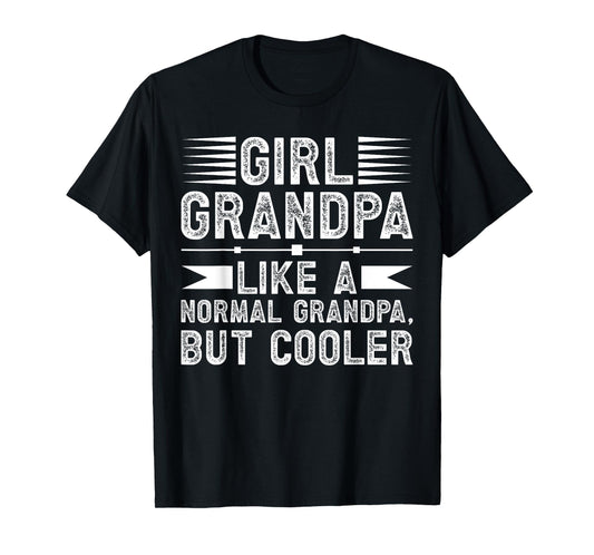 Girl Grandpa Of Girls Grandpa Definition Girls Grandfather T-Shirt