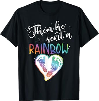 Funny Baby Pregnancy Announcement Rainbow Gift Mom To Be T-Shirt