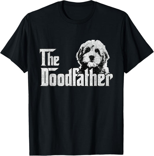 Mens The Doodfather Goldendoodle Dog Doodle Dad Fathers Day T-Shirt