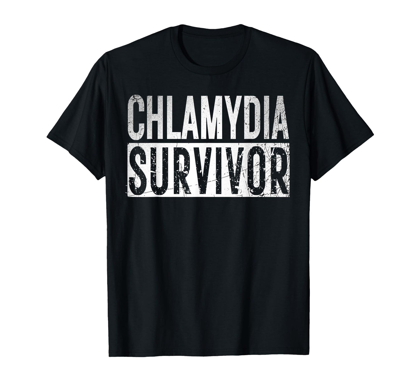 Chlamydia Survivor Retro Funny Adult Humor Inappropriate T-Shirt