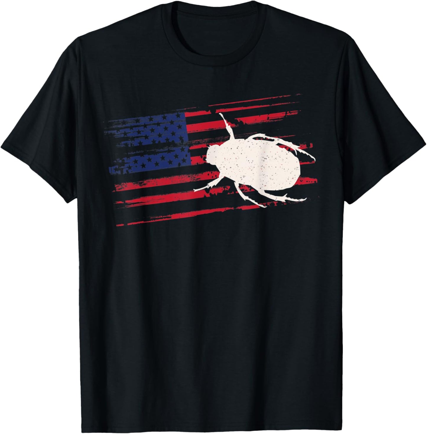 Beetle US American Flag Ladybug 4th Of July Insect USA Gift T-Shirt