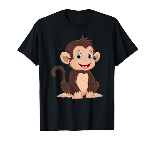 Cool Monkey Design For Men Women Kids Funny Monkey Gift T-Shirt