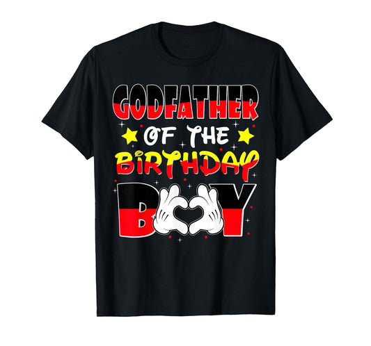 Godfather of The Birthday Boy Shirt Match Godchild Godfather T-Shirt