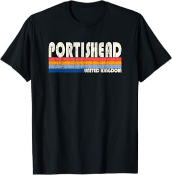 Retro Vintage 70s 80s Style Portishead, United Kingdom T-Shirt