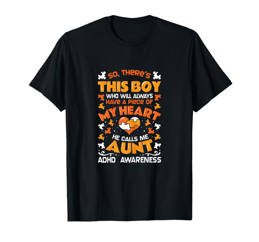 ADHD Awareness - Neurodiversity ADHD Aunt T-Shirt