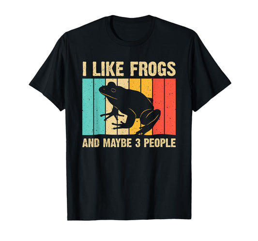 Cute Frog Design For Toad Lover Men Women Amphibian Animals T-Shirt