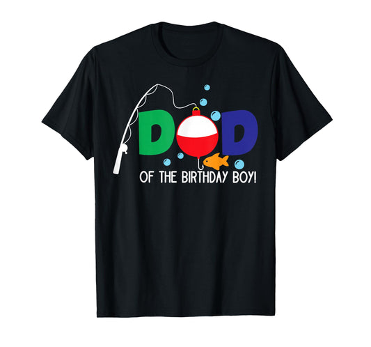 Dad of The Big One Fishing Boy First Birthday Ofishally T-Shirt