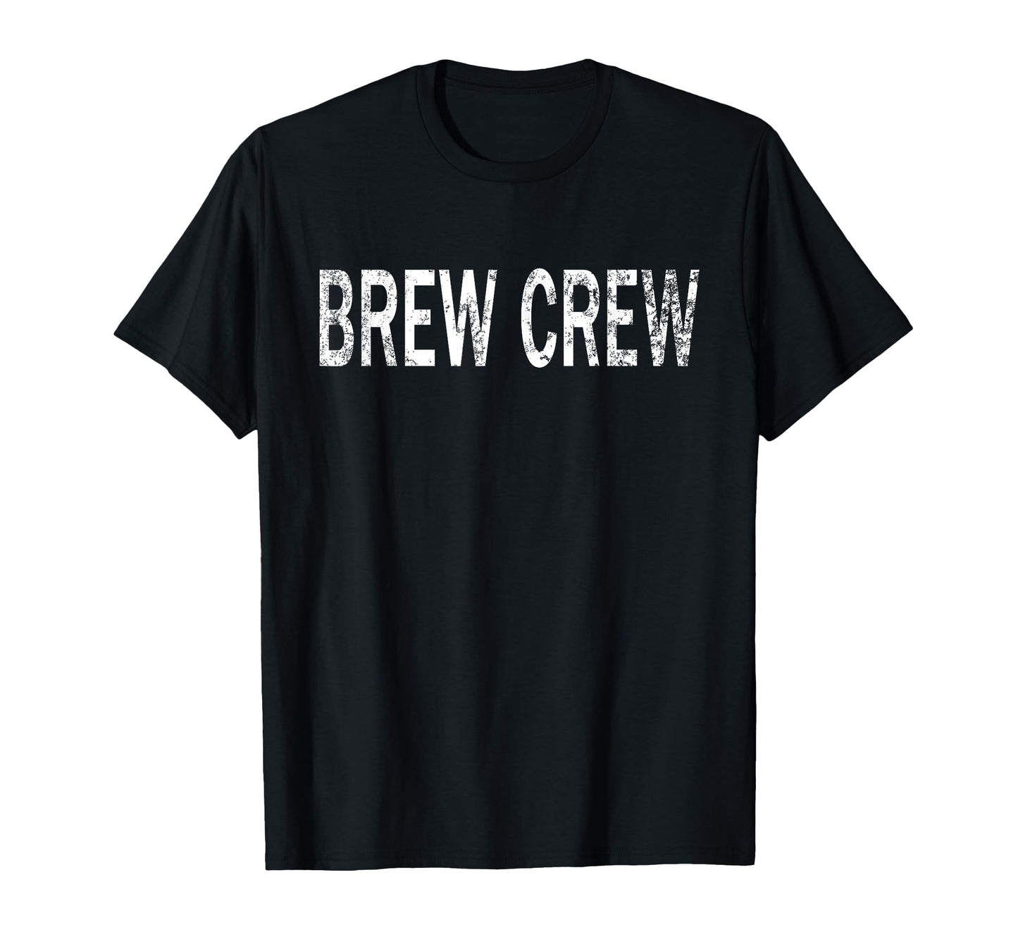 Vintage Brew Crew Distressed Coffee Enthusiast T-Shirt