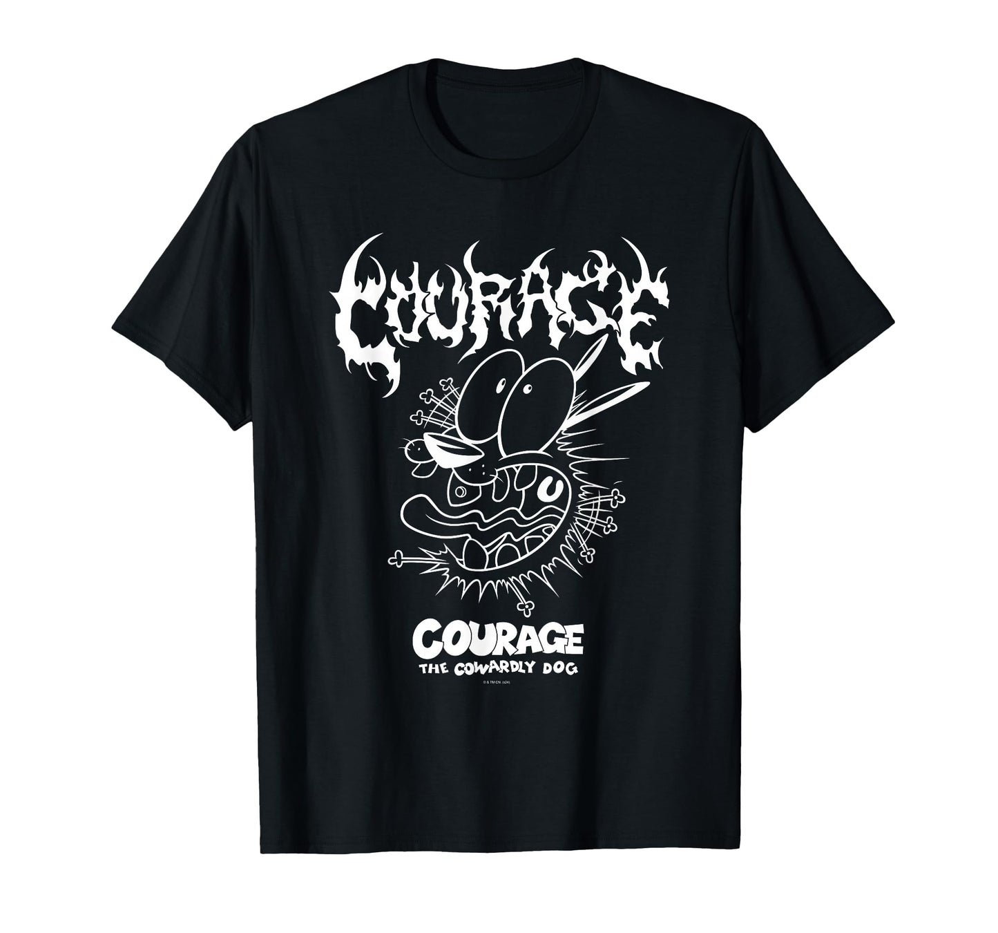 Courage the Cowardly Dog Extreme Metal T-Shirt