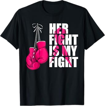 Breast Cancer Awareness Husband Support Squad T-Shirt