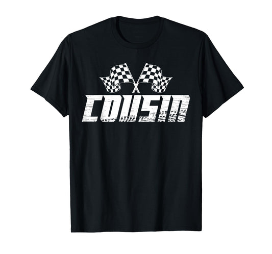 Cousin Pit Crew Family Racing Birthday Race Car T-Shirt