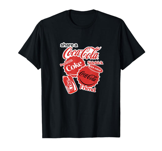 Coca-Cola Share A Coke Bottlecap Jumble T-Shirt