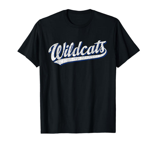 Wildcats Vintage Sports Name Design Gifts Men Women Kids T-Shirt