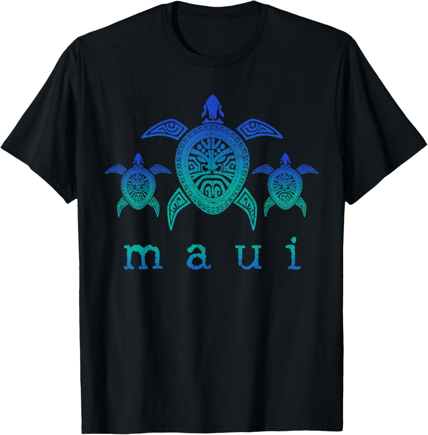 Maui - Hawaii Sea Turtles Hawaiian Scuba Diving Souvenir T-Shirt