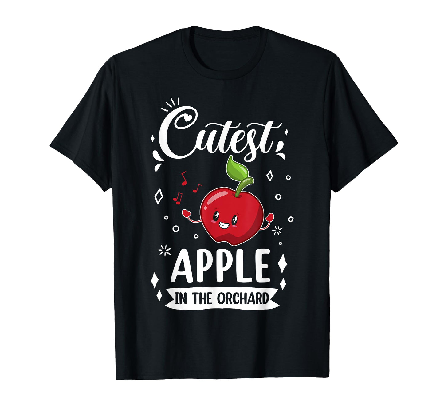 Funny Cutest Apple In The Orchard Apple Picking Kids T-Shirt