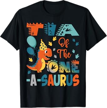 Tia Of The One-A-Saurus 2Nd Birthday Dinosaur Party T-Shirt