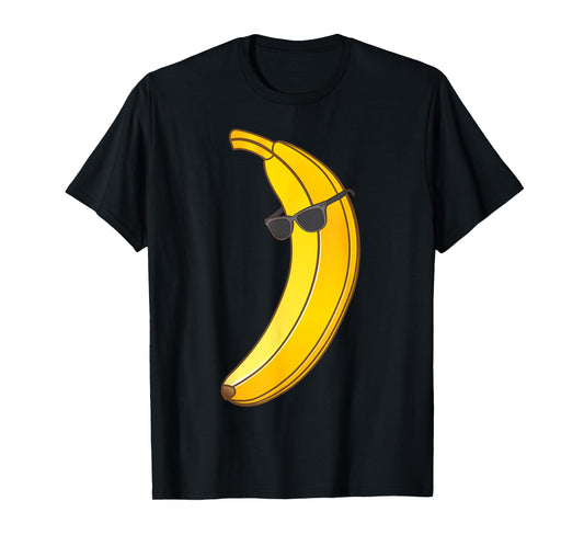 Cool Banana Wearing Sunglasses | Funny Fruit Eyewear Gift T-Shirt