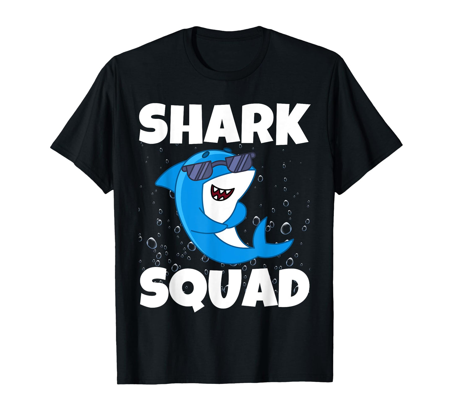 Shark Squad Birthday Boy Girl Family Matching Bday Party Tee T-Shirt