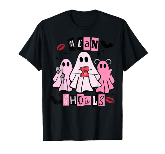 Cute Ghost Mean Ghouls Funny Halloween Costume Spooky Season T-Shirt