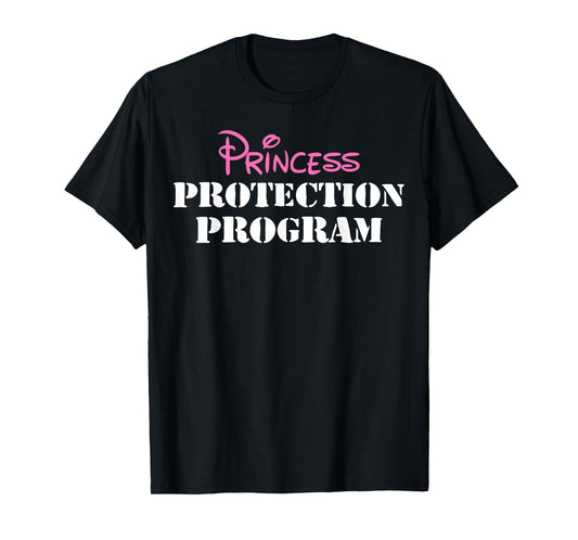 Halloween Dad Mom Daughter Adult Costume, Princess Security T-Shirt
