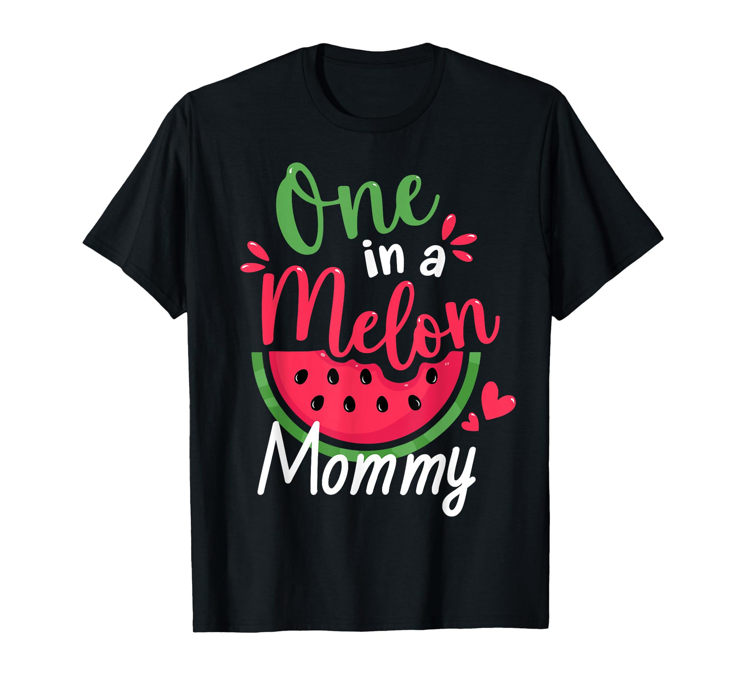 One in a Melon Mommy 1st Birthday Summer Family Matching T-Shirt