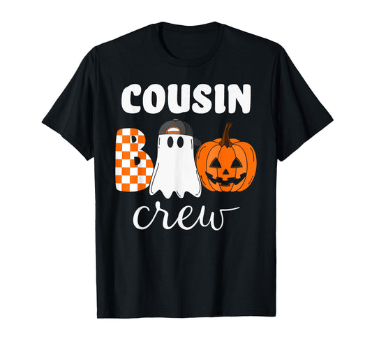 Cousin Boo Crew Halloween Pumpkin T-Shirt