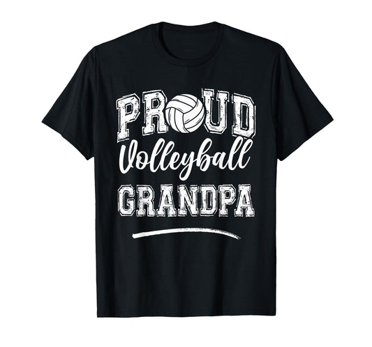 Proud Volleyball Grandpa Papa Funny College That's My Nephew T-Shirt