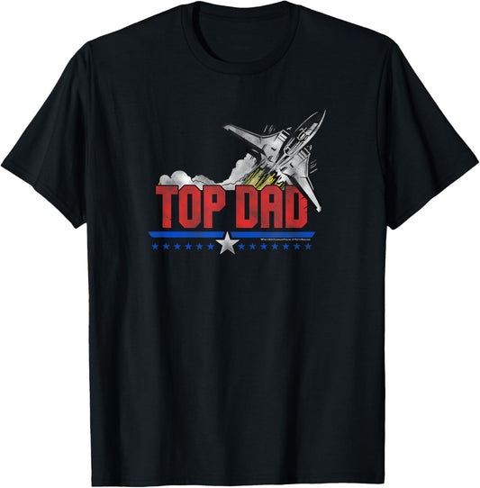 Top Gun Top Dad Father's Day Fighter Jet Action Movie T-Shirt