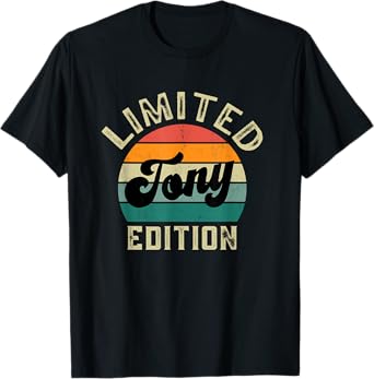 Retro TONY Vintage Gifts Funny Personalized First Name Idea T-Shirt