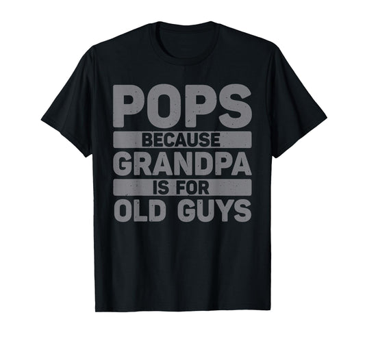 Pops Design For Grandpa From Grandkids Father's Day Pops T-Shirt