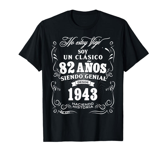 82nd Birthday gift for Men in Spanish Regalo cumpleanos 82 T-Shirt