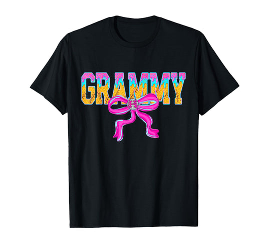 Baseball Grammy Ice Cream Drip Game Day Family Matching T-Shirt
