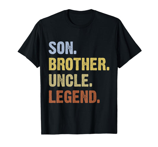 Son Brother Uncle Legend Funny Vintage Uncle T-Shirt