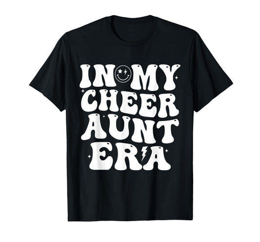 In My Cheer Aunt Era Trendy Cheerleading Sports Cheer Auntie T-Shirt