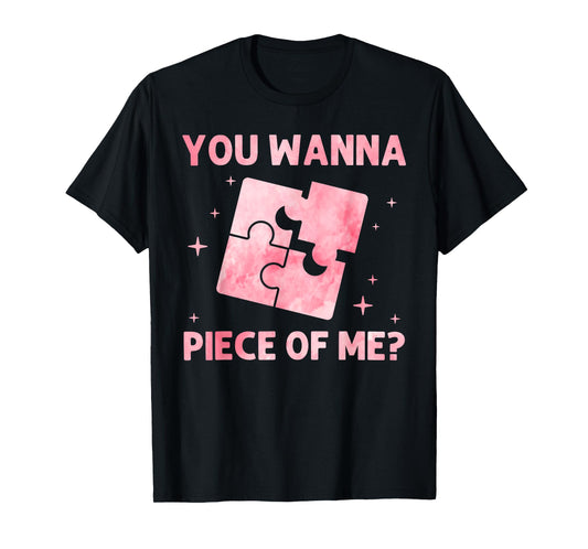 Funny Jigsaw Puzzle Design for Men Women Adults Puzzle Lover T-Shirt