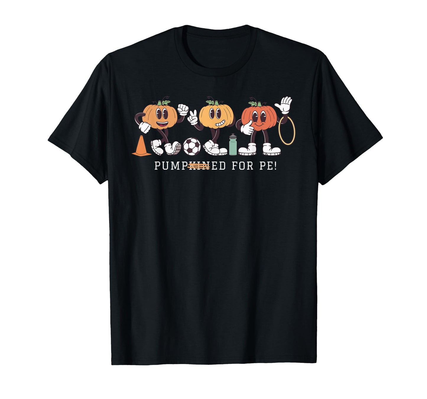 Funny Pumpkin PE Teacher Team Physical Education Autumn Fall T-Shirt